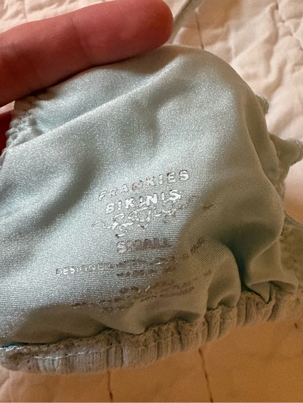 Frankies Bikinis Light Blue Bikini Set